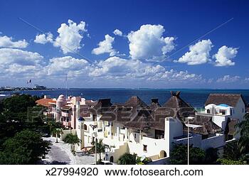 Stock Photography - residential area 
and water front 
in cancun, mexico. 
fotosearch - search 
stock photos, 
pictures, images, 
and photo clipart