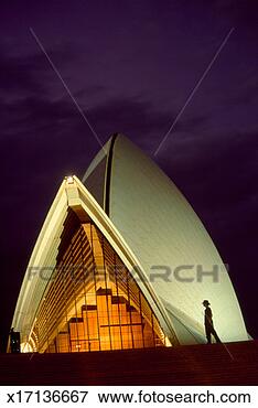 Picture - australia, sydney, 
silhouette of 
man in front of 
opera house. fotosearch 
- search stock 
photos, pictures, 
images, and photo 
clipart