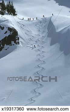 Stock Photography - canada, british 
columbia, whislter 
mountain, people 
skiing in distance. 
fotosearch - search 
stock photos, 
pictures, images, 
and photo clipart