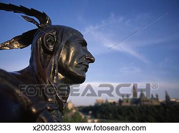 Stock Photo - canada, ontario, 
ottawa, native 
american statue, 
close-up. fotosearch 
- search stock 
photos, pictures, 
images, and photo 
clipart