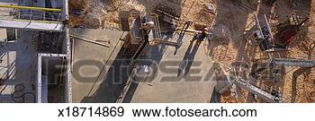 Stock Photograph - people working 
at construction 
site, elevated 
view. fotosearch 
- search stock 
photos, pictures, 
images, and photo 
clipart