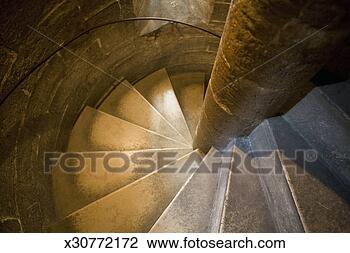 Stock Photo - spain, valencia, 
spiral staircase 
in cathedral tower. 
fotosearch - search 
stock photos, 
pictures, images, 
and photo clipart