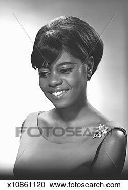 Stock Photography - woman in dress 
posing in studio, 
(b&w), portrait. 
fotosearch - search 
stock photos, 
pictures, images, 
and photo clipart