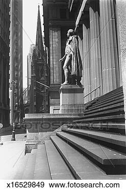 Stock Photograph - statue at steps 
in front of building, 
 wall street, 
 trinity church. 
fotosearch - search 
stock photos, 
pictures, images, 
and photo clipart