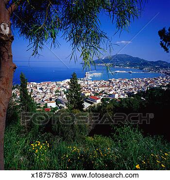 Stock Photo - cityscape of zakynthos, 
greece. fotosearch 
- search stock 
photos, pictures, 
images, and photo 
clipart