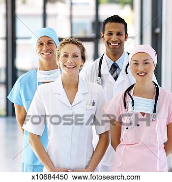 Stock Photography - portrait of hospital 
medical staff. 
fotosearch - search 
stock photos, 
pictures, images, 
and photo clipart