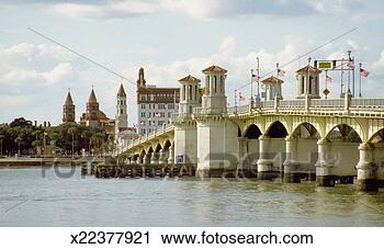 Stock Photography - american flags 
on st augustine's 
bridge of lions, 
florida, usa. 
fotosearch - search 
stock photos, 
pictures, images, 
and photo clipart
