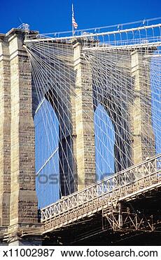 Picture - brooklyn bridge 
in new york city, 
new york, usa, 
extreme close-up. 
fotosearch - search 
stock photos, 
pictures, images, 
and photo clipart