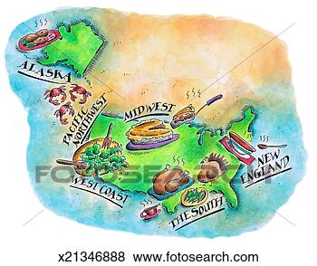 Stock Illustration - foods of the usa. 
fotosearch - search 
clipart, illustration, 
drawings and vector 
eps graphics images