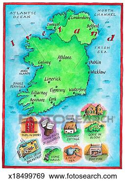 Stock Illustration - map of ireland. 
fotosearch - search 
clipart, illustration, 
drawings and vector 
eps graphics images