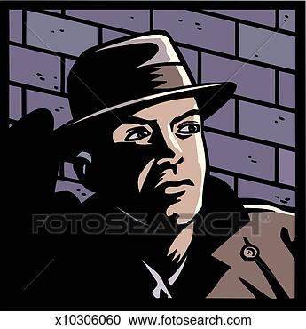 Stock Illustration - man in shadows. 
fotosearch - search 
clipart, illustration, 
drawings and vector 
eps graphics images