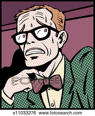 Stock Illustration - nervous man. fotosearch 
- search clipart, 
illustration, 
drawings and vector 
eps graphics images