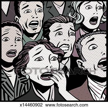 Clip Art - shocked people. 
fotosearch - search 
clipart, illustration, 
drawings and vector 
eps graphics images