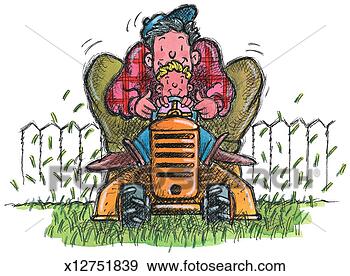 Stock Illustration - rider mower. fotosearch 
- search clipart, 
illustration, 
drawings and vector 
eps graphics images