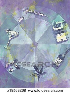 Stock Illustration - wheel with addictive 
substances. fotosearch 
- search clipart, 
illustration, 
drawings and vector 
eps graphics images