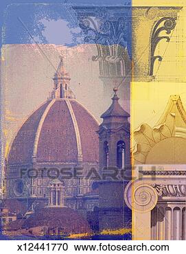 Stock Illustration - old italian architecture. 
fotosearch - search 
clipart, illustration, 
drawings and vector 
eps graphics images