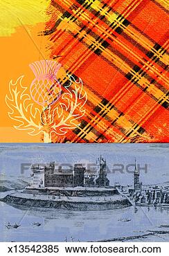 Stock Illustration - scottish iconography. 
fotosearch - search 
clipart, illustration, 
drawings and vector 
eps graphics images