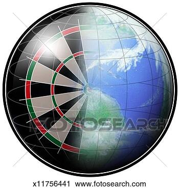 Clipart - global dartboard. 
fotosearch - search 
clipart, illustration, 
drawings and vector 
eps graphics images
