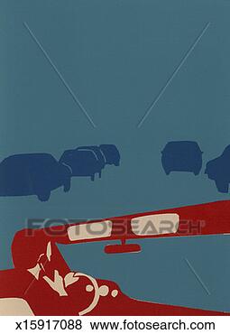 Stock Illustration - silhouette of 
man using cellular 
phone while driving 
convertible in. 
fotosearch - search 
clipart, illustration, 
drawings and vector 
eps graphics images