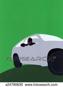 Stock Illustration - passenger leaning 
out window of 
sports car. fotosearch 
- search clipart, 
illustration, 
drawings and vector 
eps graphics images