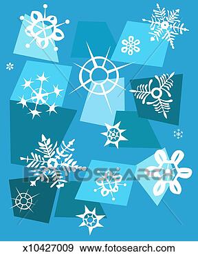 Stock Illustration - snowflakes. fotosearch 
- search clipart, 
illustration, 
drawings and vector 
eps graphics images