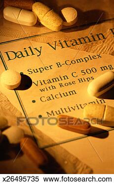 Stock Image - vitamin tablets. 
fotosearch - search 
stock photos, 
pictures, images, 
and photo clipart