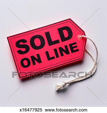 Stock Illustration - close-up of an 
internet sold 
sign label. fotosearch 
- search clipart, 
illustration, 
drawings and vector 
eps graphics images