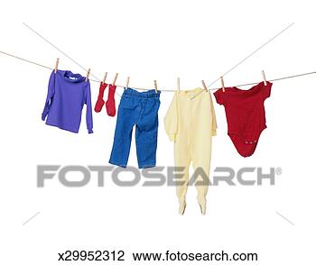 Stock Photo - children's clothes 
drying on a clothes 
line. fotosearch 
- search stock 
photos, pictures, 
images, and photo 
clipart