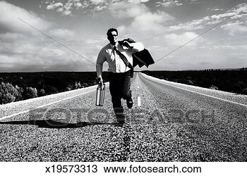 Drawing - businessman running 
down rural road. 
fotosearch - search 
clipart, illustration, 
drawings and vector 
eps graphics images