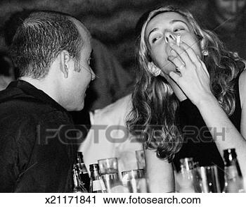 Stock Photography - couple at bar, 
woman smoking. 
fotosearch - search 
stock photos, 
pictures, images, 
and photo clipart