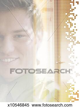 Stock Illustration - close-up portrait 
of young man. 
fotosearch - search 
clipart, illustration, 
drawings and vector 
eps graphics images