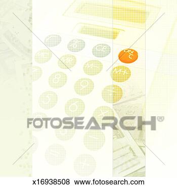Stock Illustration - digital composite 
of calculator 
and currency. 
fotosearch - search 
clipart, illustration, 
drawings and vector 
eps graphics images