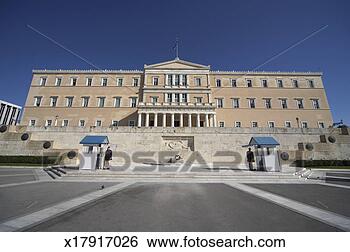 Stock Photo - greece, athens, 
tomb of the unknown 
soldier and parliament. 
fotosearch - search 
stock photos, 
pictures, images, 
and photo clipart