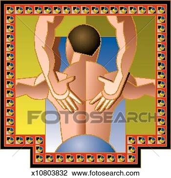Clip Art - male getting a 
massage. fotosearch 
- search clipart, 
illustration, 
drawings and vector 
eps graphics images