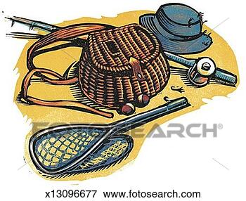 Stock Illustration - fishing equipment. 
fotosearch - search 
clipart, illustration, 
drawings and vector 
eps graphics images