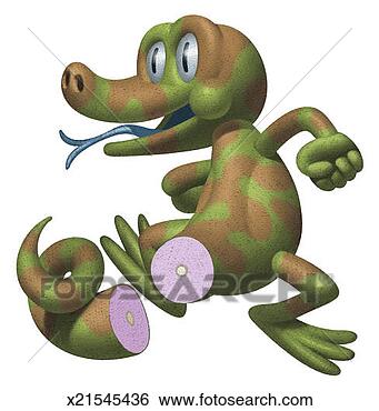 Stock Illustration - running alligator. 
fotosearch - search 
clipart, illustration, 
drawings and vector 
eps graphics images