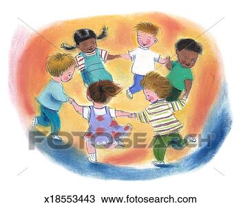 Drawing - circle of children 
holding hands. 
fotosearch - search 
clipart, illustration, 
drawings and vector 
eps graphics images