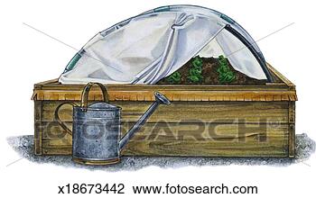 Clip Art - plants in raised 
bed. fotosearch 
- search clipart, 
illustration, 
drawings and vector 
eps graphics images