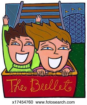 Stock Illustration - kids on roller 
coaster. fotosearch 
- search clipart, 
illustration, 
drawings and vector 
eps graphics images