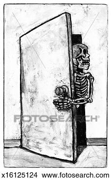 Stock Illustration - skeleton in the 
closet. fotosearch 
- search clipart, 
illustration, 
drawings and vector 
eps graphics images