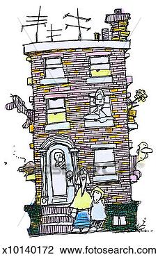 Clip Art - apartment in the 
city. fotosearch 
- search clipart, 
illustration, 
drawings and vector 
eps graphics images