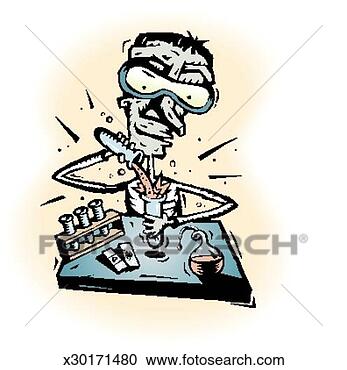 Stock Illustration - mad scientist. 
fotosearch - search 
clipart, illustration, 
drawings and vector 
eps graphics images
