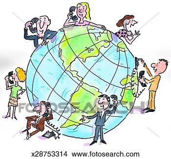 Stock Illustration - global communication. 
fotosearch - search 
clipart, illustration, 
drawings and vector 
eps graphics images