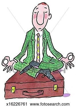 Clipart - meditating businessman. 
fotosearch - search 
clipart, illustration, 
drawings and vector 
eps graphics images