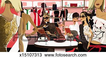 Drawing - female vicar checking 
dairy in a crowded 
bar. fotosearch 
- search clipart, 
illustration, 
drawings and vector 
eps graphics images