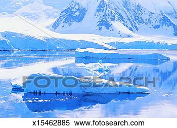 Stock Image - icebergs and mountains, 
antarctica. fotosearch 
- search stock 
photos, pictures, 
images, and photo 
clipart