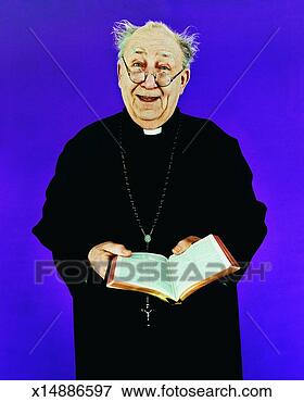 Picture - portrait of a 
priest holding 
a bible. fotosearch 
- search stock 
photos, pictures, 
images, and photo 
clipart