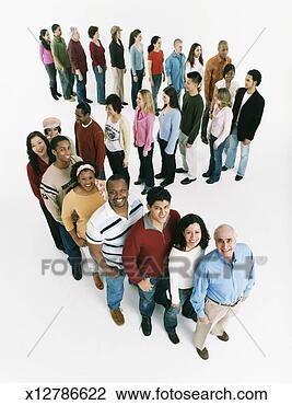 Stock Photo - studio shot of 
a large mixed 
age,  multiethnic 
group of men and 
women. fotosearch 
- search stock 
photos, pictures, 
images, and photo 
clipart