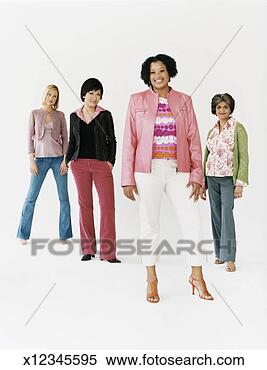 Stock Image - studio shot of 
a mixed age,  
multiethnic group 
of women,  young 
woman. fotosearch 
- search stock 
photos, pictures, 
images, and photo 
clipart