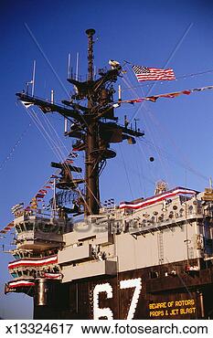 Picture - battleship decorated 
for independence 
day. fotosearch 
- search stock 
photos, pictures, 
images, and photo 
clipart